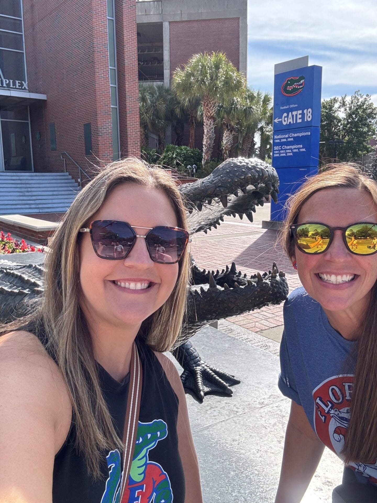 Jane and krissi smiling
