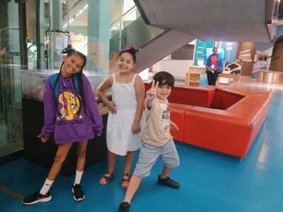 kids smiling